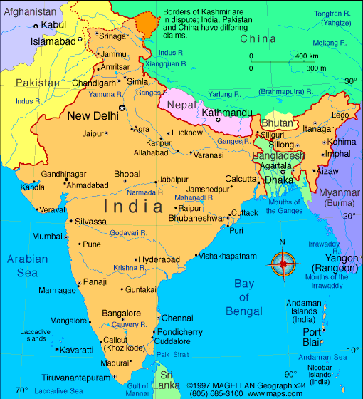 Benares map